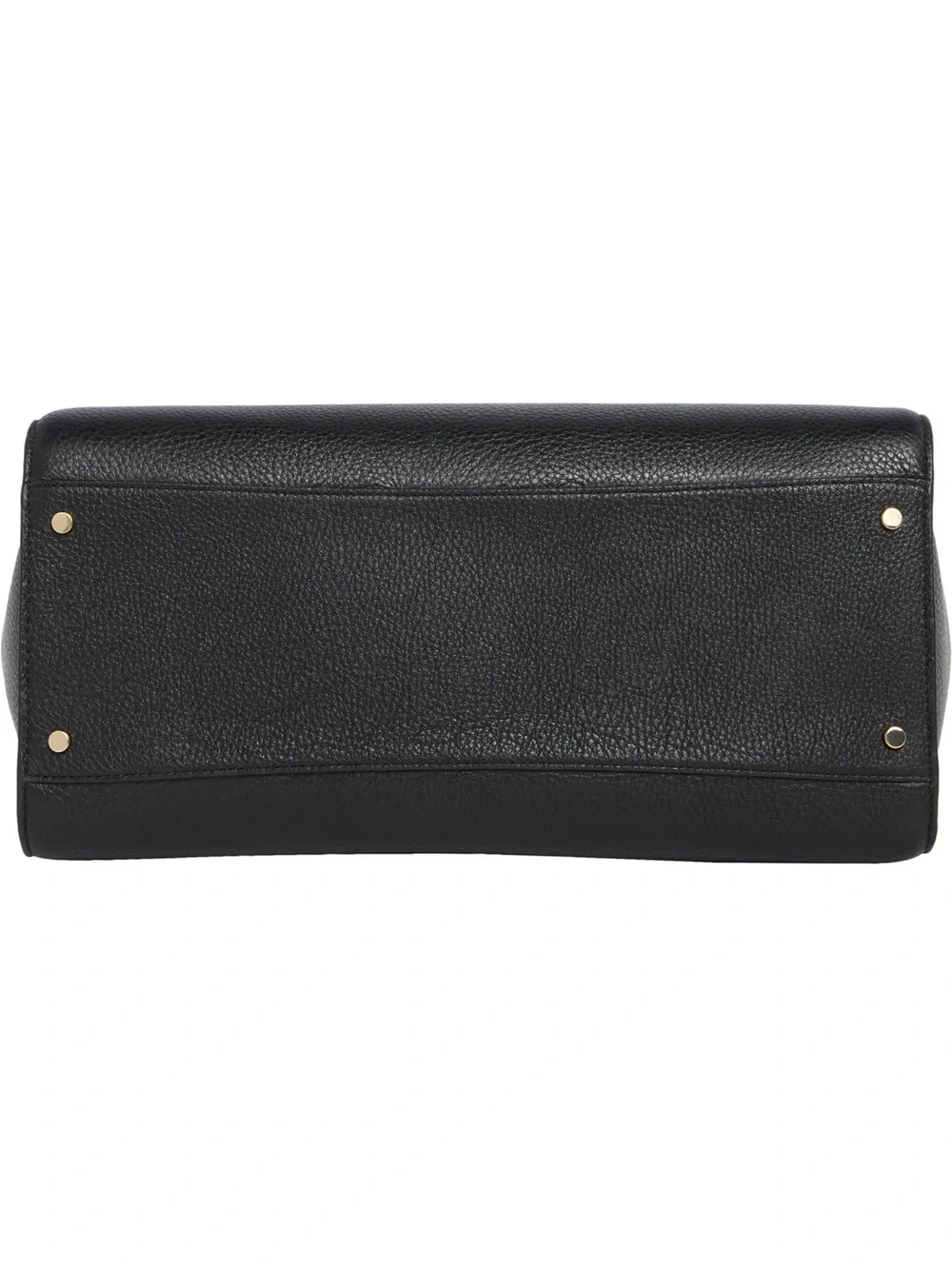 kate spade brim Black Pebbled Leather Shoulder Tote